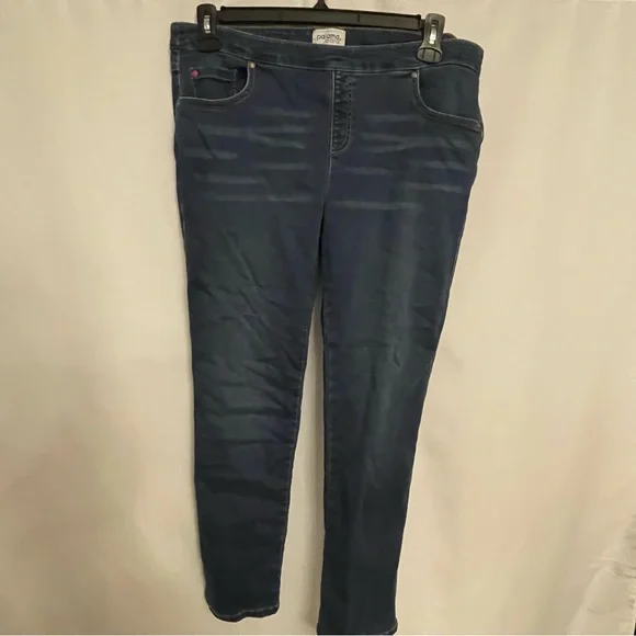Blue Skinny Jeans with Stretch and Faded Details - Picture 1 of 4